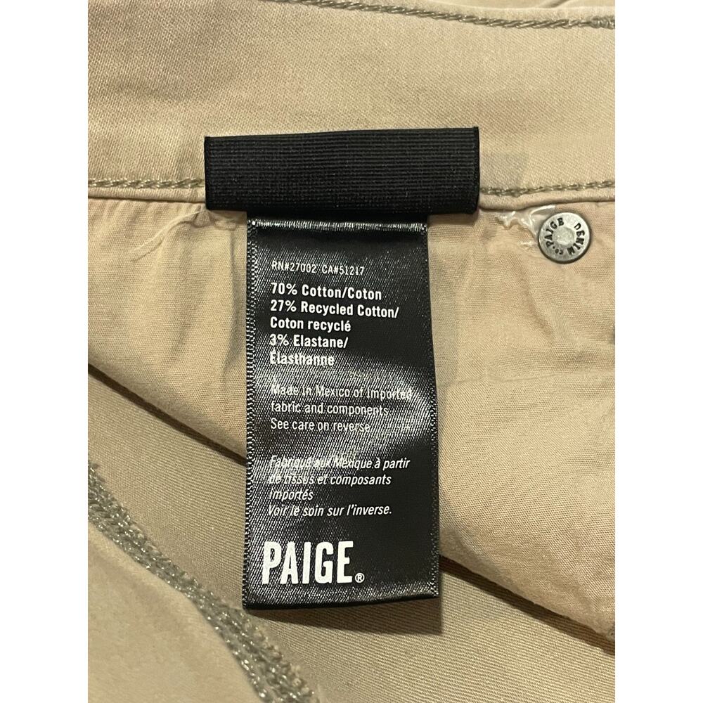 Paige Denim Federal Men s‎ 31 Clean Khaki Chino Pants Stretch M655F91 - Picture 6 of 13